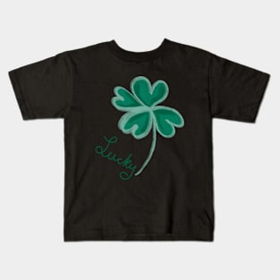 Lucky Four Leaf Clover Kids T-Shirt